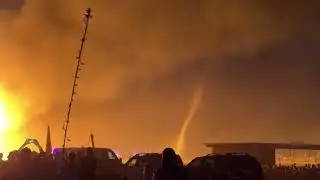 SPIRITS FLYING AT BURNING MAN TEMPLE BURN