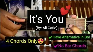 It's You - Ali Gatie (Super Easy Chords Guitar Tutorial)