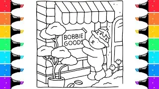 Drawing Bobbie Goods Coloring Page Color Markers | Bobbie Goods Coloring Book
