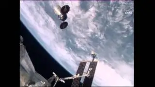 Cygnus Departs Station after Robotic Release