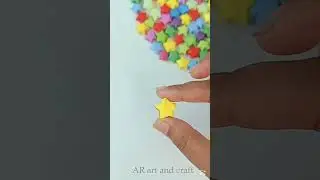short#Cute Mini Star Clay Craft ⭐✨ | Easy DIY Colorful Stars | Satisfying Art