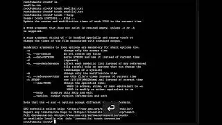 touch creating file command (Linux) 1.5