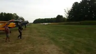 Piper Cub Departure from Bushhawk Creek Airport
