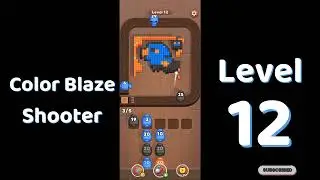 Color Blaze Shooter Level 12 🔫🎨 | Satisfying Gameplay | Solutionguruji