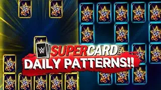 NEW DAILY PATTERNS!! GLOBAL AND PERSONAL PATTERNS! WWE SUPERCARD SEASON 7