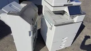 Как установить финишер для Ricoh MPC 3504 3503 4504 4503 Ricoh MP C4504 4504ex, IM C3500, IM C4500