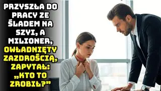 PRZYCHODZI DO PRACY ZE ŚLADEM NA SZYI — ZAZDROSNY MILIONER PYTA: „KTO TO ZROBIŁ?”