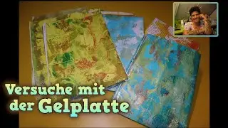 DIY, drucken mit der Gelplatte, die ersten Versuche und warum es so spannend ist, neues Hobby
