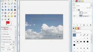 How to work with text, selections, and layers in the GIMP