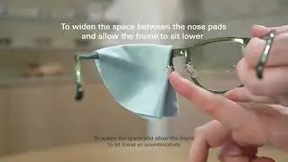 How to Adjust Silicone Nose Pads on your Glasses