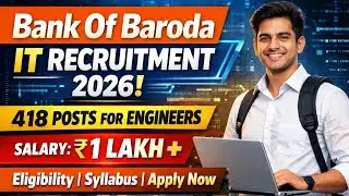 Bank of Baroda IT Recruitment 2026 | Check Eligibility Criteria, Syllabus | No Negative Marking