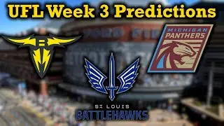 Can I do BETTER THAN PERFECTION?!?!? | UFL Week 3 Predictions!