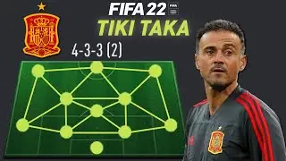 FIFA 22 LUIS ENRIQUE'S SPAIN'S CUSTOM TACTICS 4-3-3