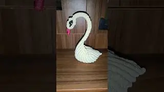 Beautiful macrame 3D swan#macramedesign #handwork #diy