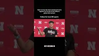 Nebraska Football Dylan Raiola on Punter Archie Wilson