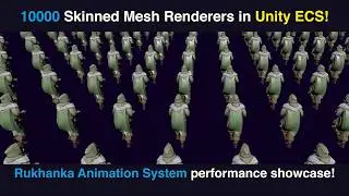 Tutorial - Animations with Rukhanka + VContainer + ECS (10000 Skinned Mesh Renderers)