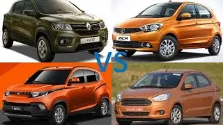 Kwid vs Zica vs KUV100 vs Figo : Which is Better?