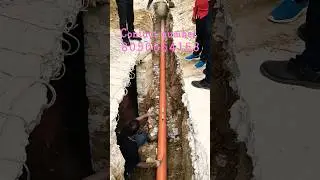 sewer pipeline is an. underground network of pipe transporting to manual connecting #pipe