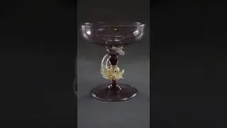 Антикварный бокал для шампанского &laquo;Дельфин&raquo; &mdash; Salviati, Murano, около 1900 г.