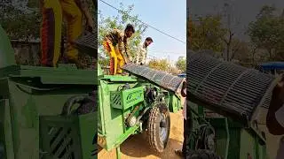 Straw reaper ko ghar pe tik kar diya 😁 | John Deere 5310 crdi