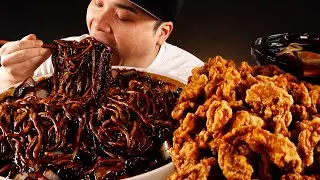 비주얼 대박 윤기 흐르는 간짜장과 새콤달콤 탕수육 먹방~!! Ganjjajang and sweet and sour tangsuyuk
