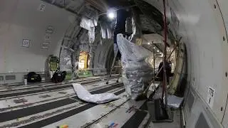 Time lapse of Boeing 767 During C Check.