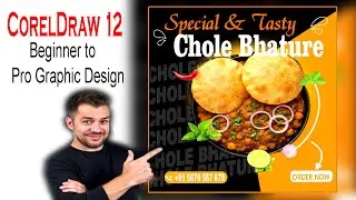 From Beginner to Pro Graphic Design | CorelDRAW 12 Course Day 7 | Chole Bhature Design
