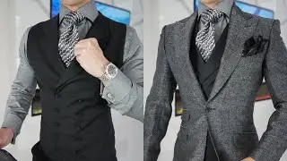 Charcoal Three Piece Suit |  Black Vest For Men | #shorts