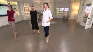 George Simonton Crystal Knit Crop Pants with Gabrielle Kerr