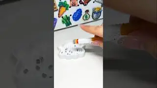Isn't this simulated cigarette bead set interesting!#perlerbeads #diy #cigarette