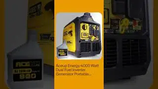 Aceup Energy 4000 Watt Dual Fuel Inverter Generator Portable Quiet, Gas, Propane