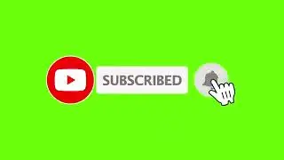 Subscribe Button NO COPYRIGHT (Green Background)
