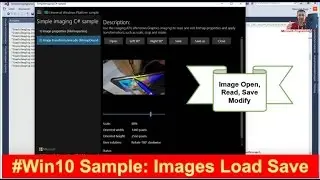 Windows 10 UWP Sample: Images Pictures Load Rotate Scale Save