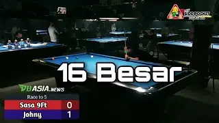 Sasa 9 Feet vs Johny | 16 Besar New Side Pocket Semarang