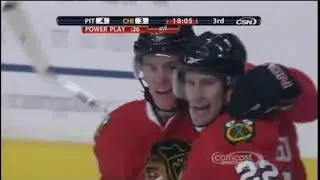 Jonathan Toews First Career Hat Trick - Feb  27, 2009 - Hard Hats - Blackhawks Ice Crew