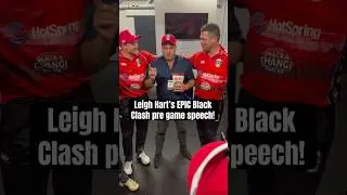 Leigh Hart&rsquo;s EPIC Black Clash pre game speech!