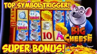 The Big Cheese Slot Machine by Scientific Games | Top Symbol Bonus Trigger & Big Wins 200X BIG WIN!