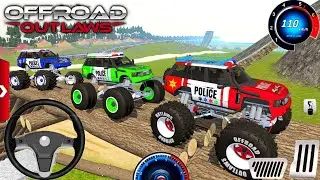 Juegos De Carros-Police 4x4 Cars Xtreme Off-Road Dirt Driving Simulator-Offroad Outlaws Gameplay.