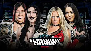 Рея Рипли и Айо Скай против Лив Морган и Роксанн Перес. Полный матч WWE Elimination Chamber 2026.