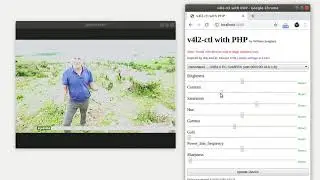 v4l2-ctl with PHP