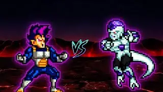 Vegeta Ultra Ego V2 (New) VS Black Frieza OP (New) in Jump Force Mugen
