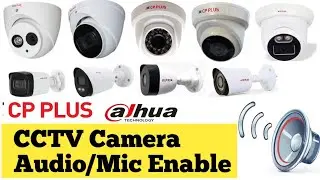 CCTV Camera Audio/Mic Enable. CP Plus & Dahua DVR CCTV कैमरे का Audio Mic चालू करने का तरीका #Moon