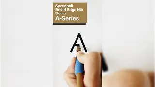 Speedball A-Series Nibs Demo with Sandro Bonomo (Broad Edge Nibs Calligraphy)