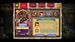 Rolling hero talents | Castle Clash for Hot Shot | Ice Lady | Cinder Matron