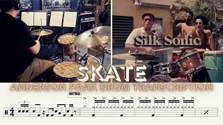 &ldquo;Skate&rdquo; by Silk Sonic // Anderson .Paak Drum Transcription