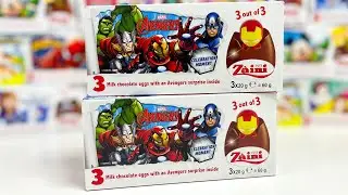 #17【ASMR】Zaini Surprise Eggs Opening - Marvel | Avengers