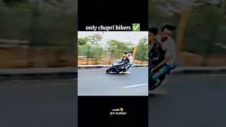 only chapri bikers ✅ 😂 chapri ne yamaha R15 se chingari 🔥 nikal diya chapriyo ki hyper ride