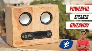 10 Watt Powerful DIY Bluetooth Speaker | Bluetooth, FM, SD Card, Aux In, USB