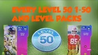 Max Level 1-50 Rewards and Buyable Level Packs Opening! Madden 22 Ultimate Team