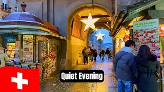 A Quiet Evening Walk in Switzerland 🇨🇭 | Silent City Walk